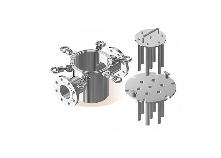 Lungo condotto liquido Magnetico permanente Rimuovitore di ferro ad alto flusso Per prodotti chimici alimentari Farmaceutici