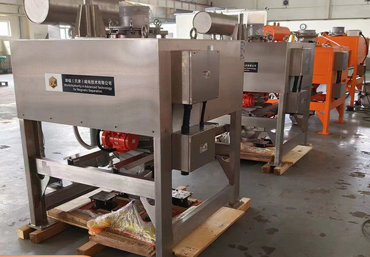 Separatore magnetico a secco per batterie al litio Materiale catodico Separazione delle impurità di ferro Efficienza aumentata del 20%