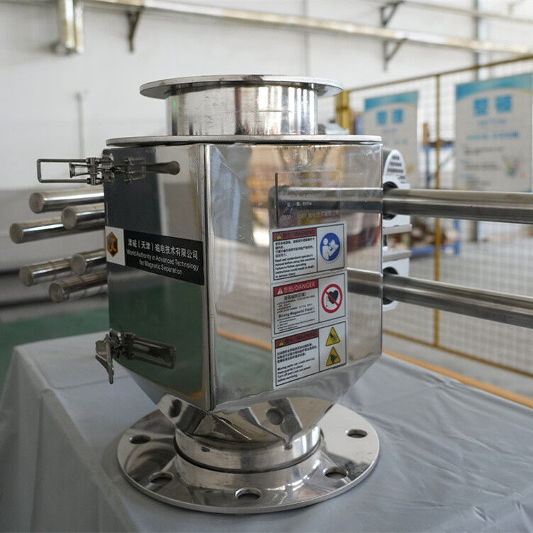 Separatore magnetico permanente a prova di esplosione auto-pulitore con controllo automatico PLC per ambienti pericolosi